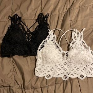 Black and white Bralets